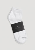Athletic Low Ankle Socks (X-Large Size: 13-15) for Tall Men in White