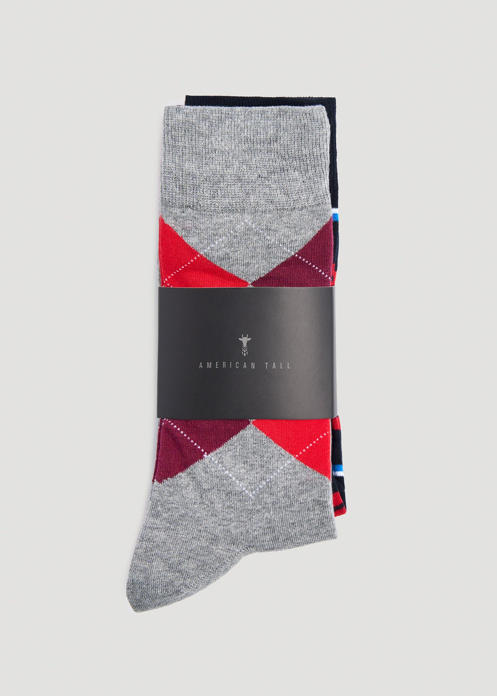 Dress Socks Size 14 to 17 (3-Pack) for Tall Men in Pack D