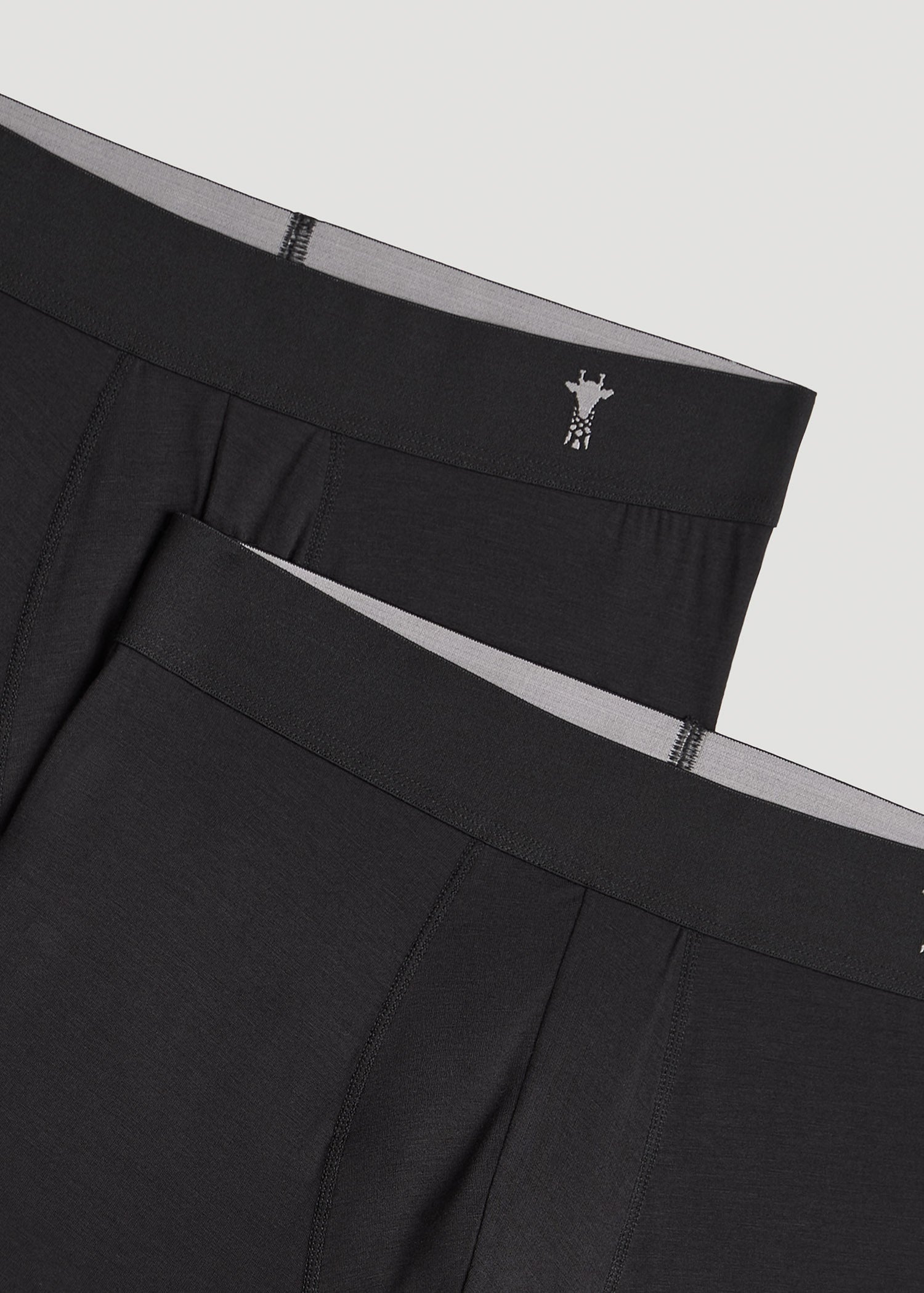 Micro Modal Boxer Briefs for Tall Men in Black