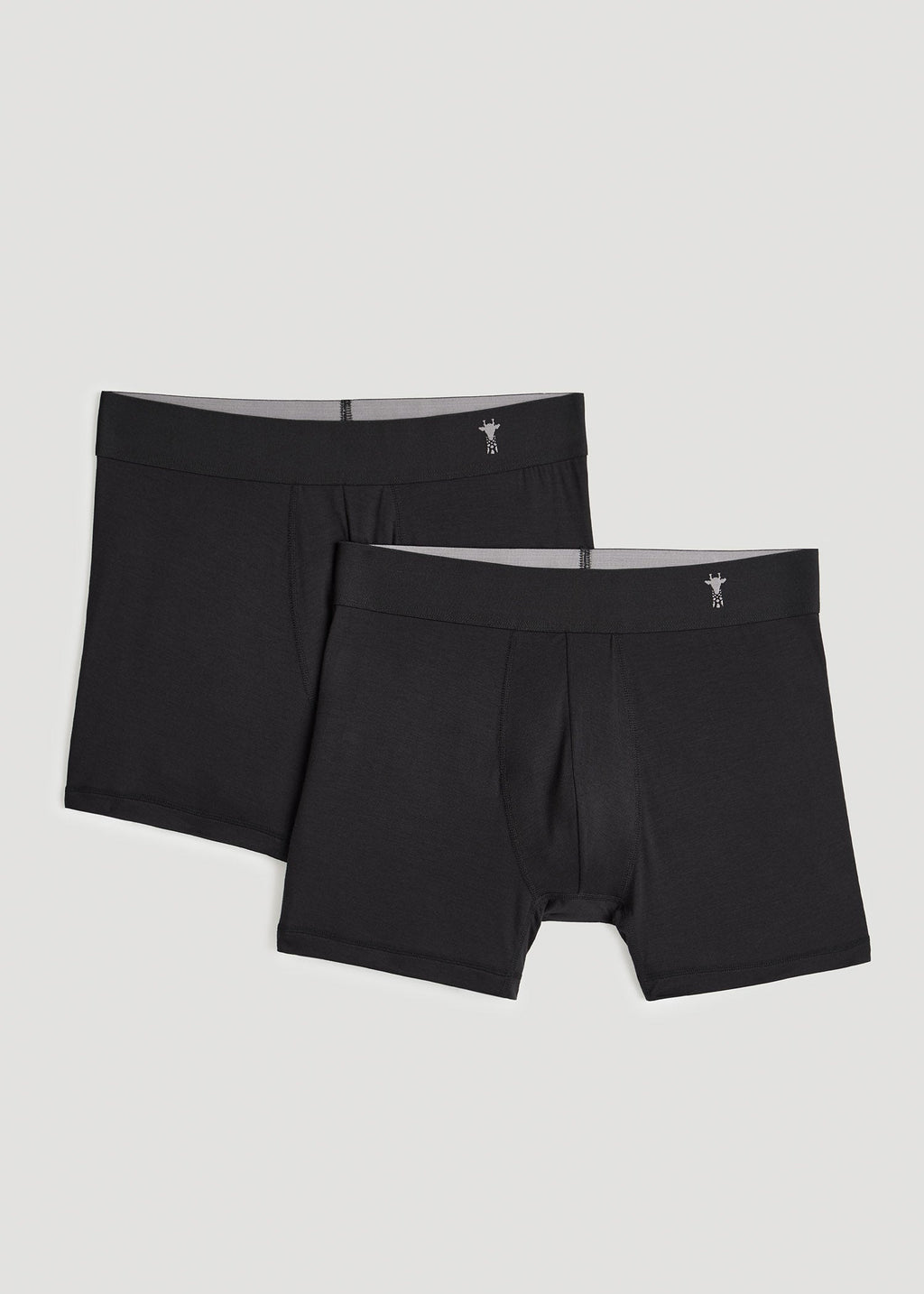 Micro Modal Boxer Briefs for Tall Men in Black