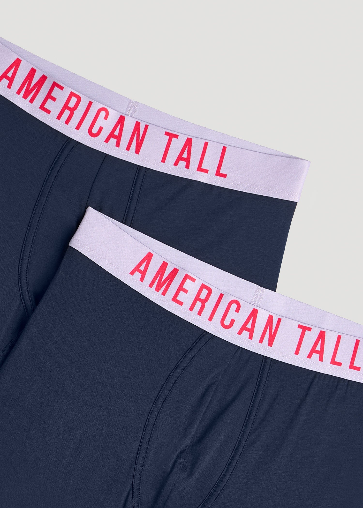 2-Pack Micro Modal Boxer Briefs for Tall Men in Navy