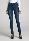 Sarah Mid-Rise Skinny Jeans for Tall Women in Blue