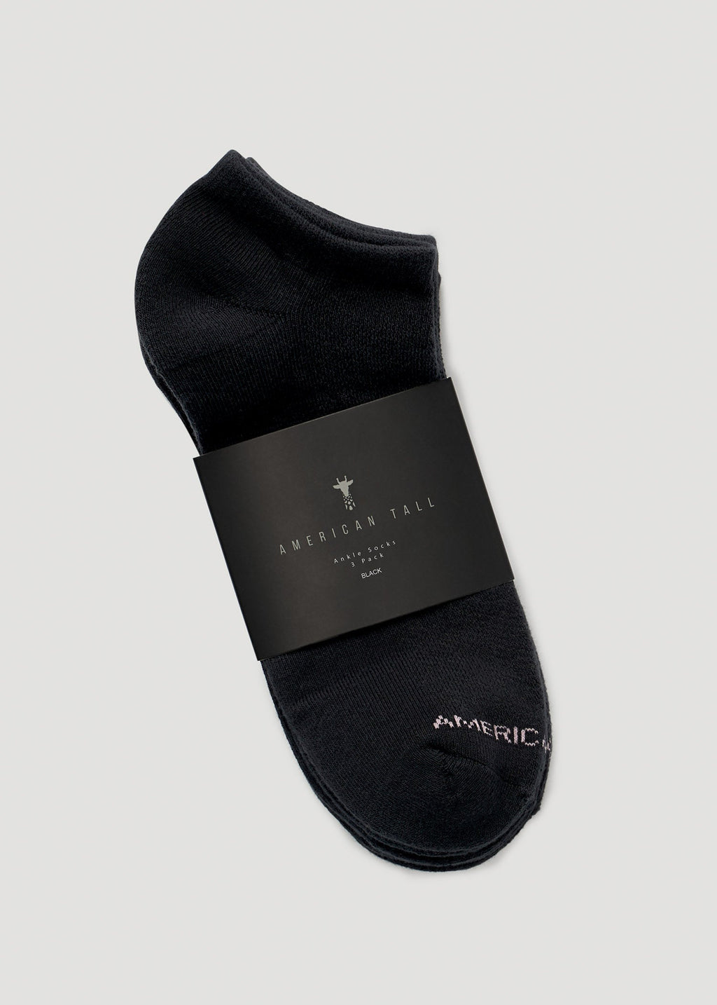 Ankle Socks (X-Large Size: 10-13) for Tall Women in Black