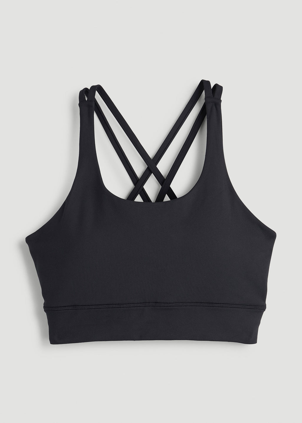 Balance Crisscross Sports Bra for Tall Women in Black
