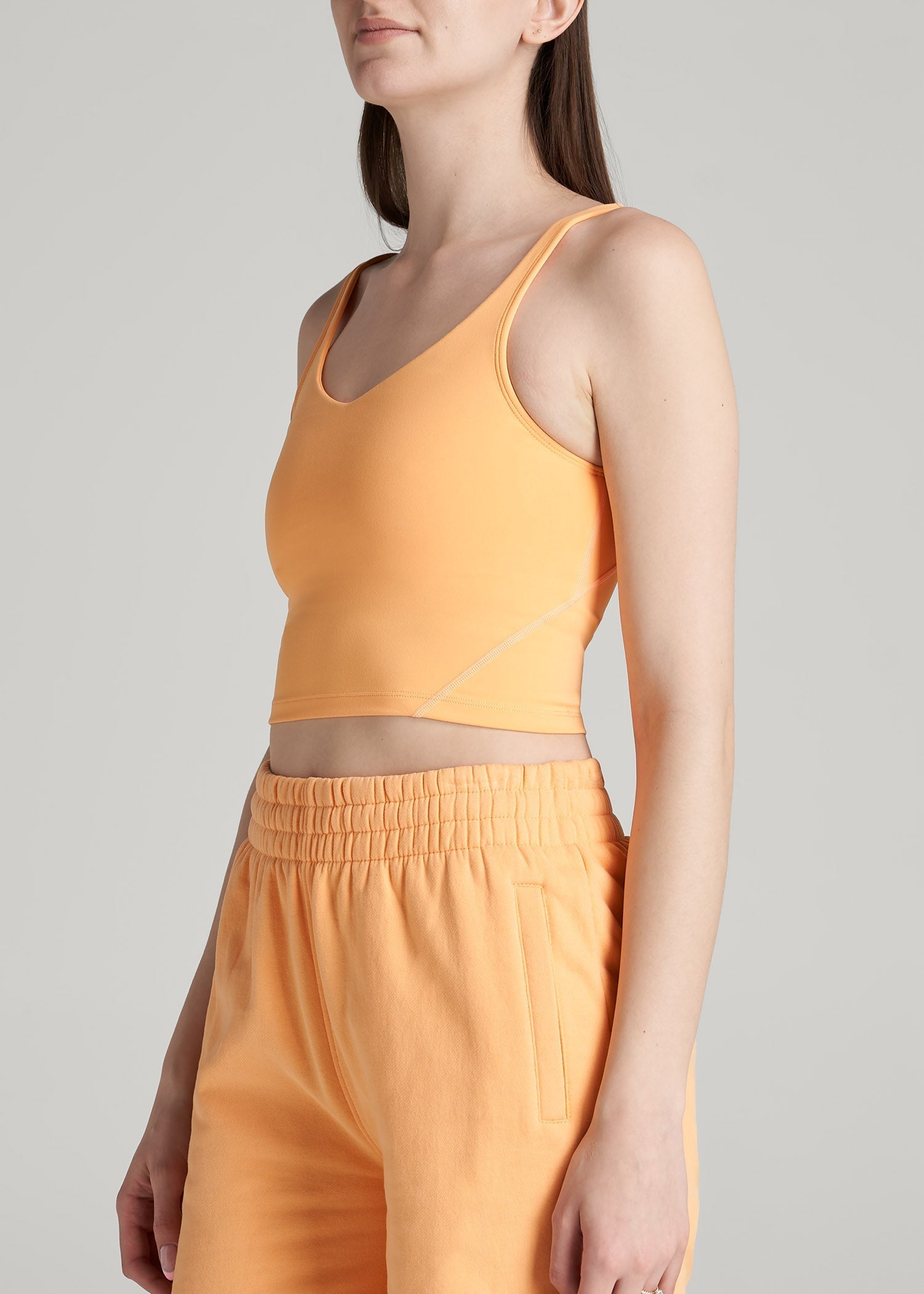 Balance Tank Top for Tall Women in Clementine