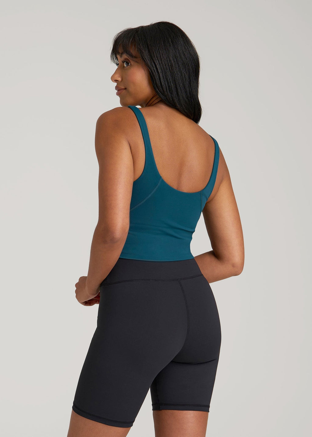 Balance Tank Top for Tall Women in Deep Water