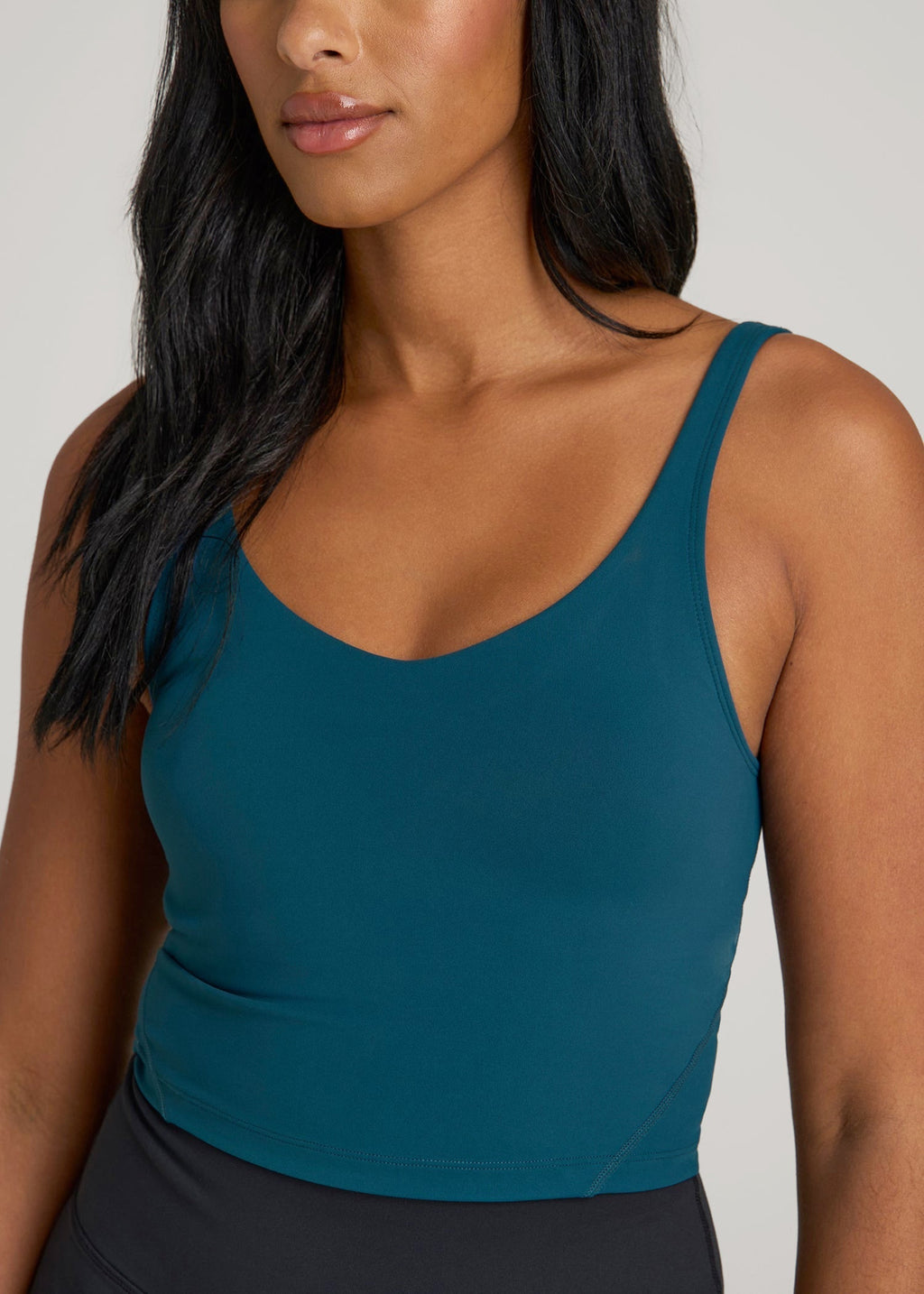 Balance Tank Top for Tall Women in Deep Water