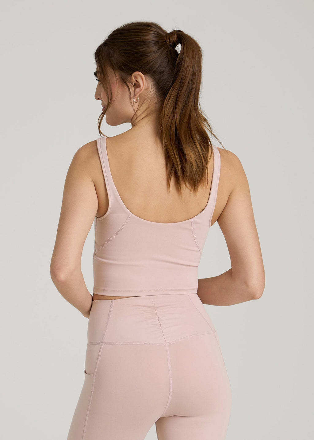 Balance Tank Top for Tall Women in Desert Rose