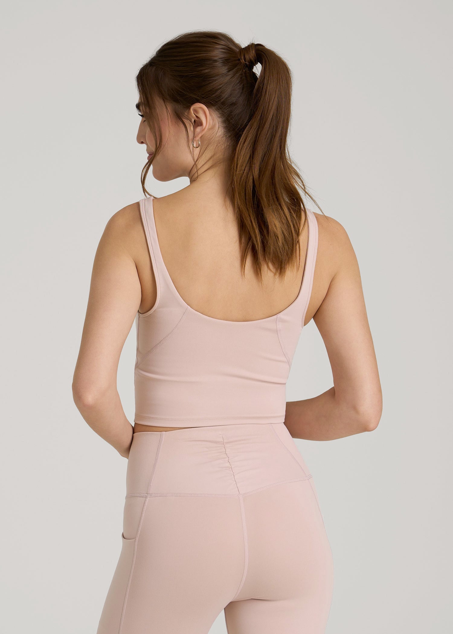 Balance Tank Top for Tall Women in Desert Rose