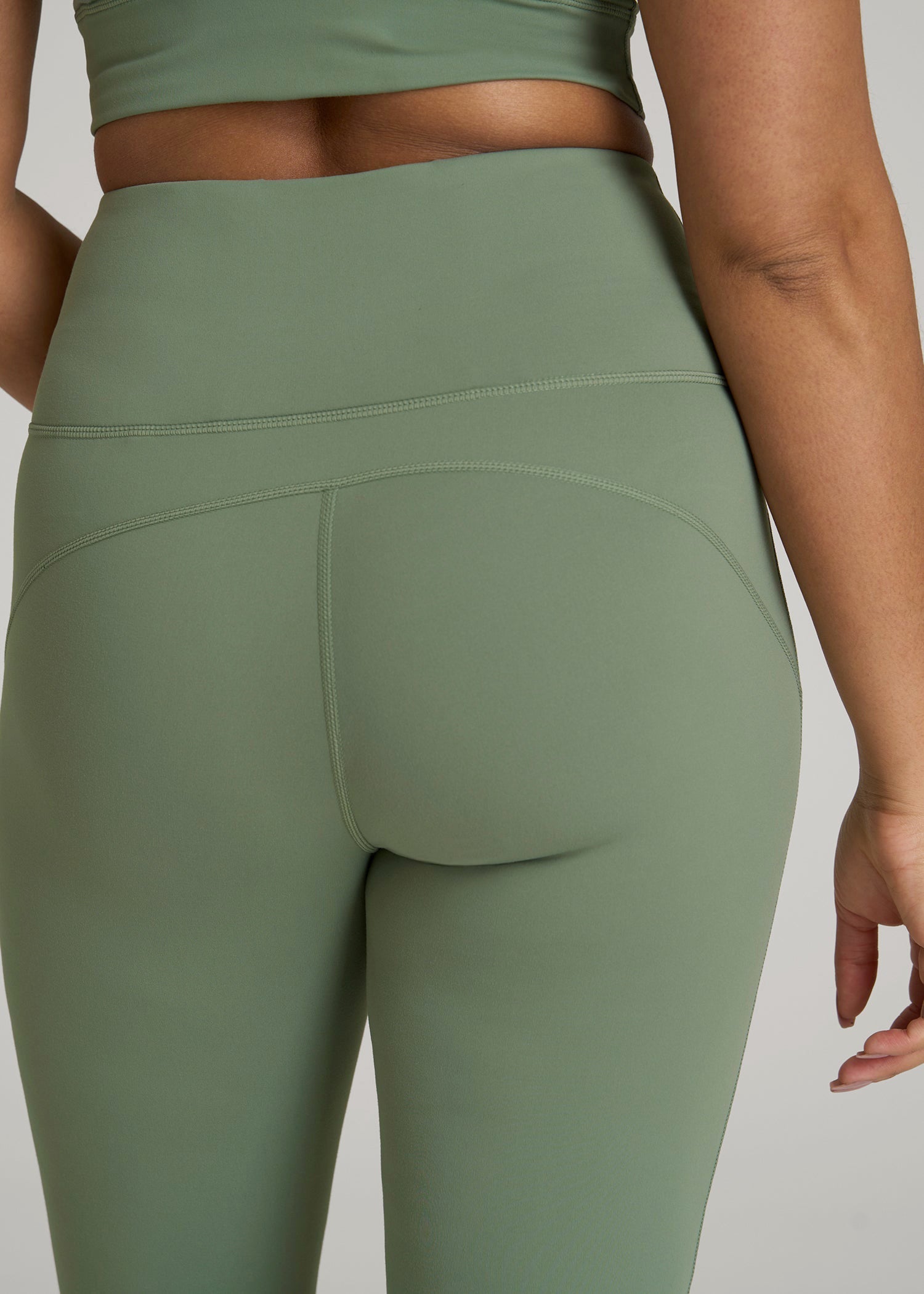 Balance Flare Yoga Pants for Tall Women in Dark Seagrass