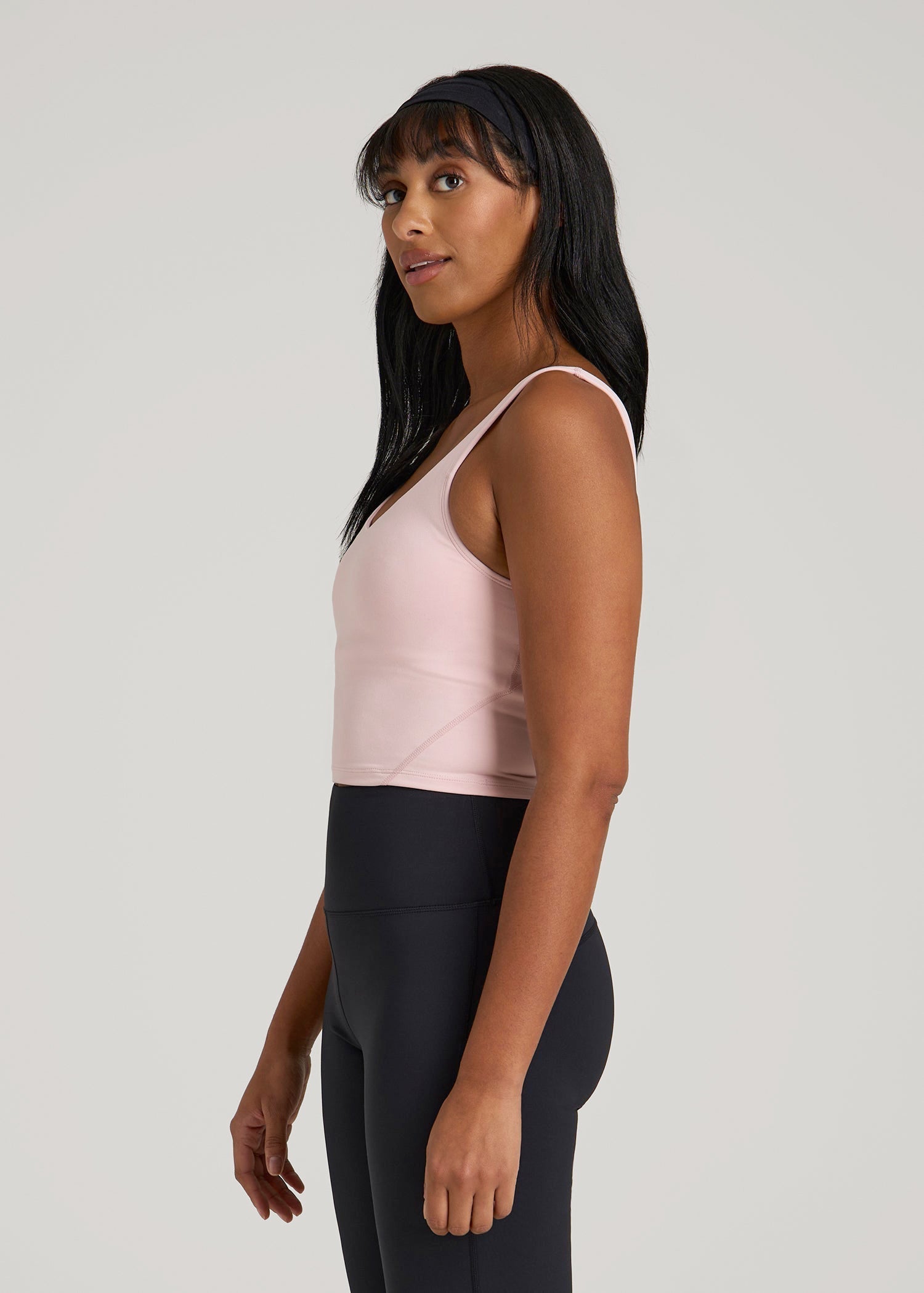 Balance Tank Top for Tall Women in Hush Pink