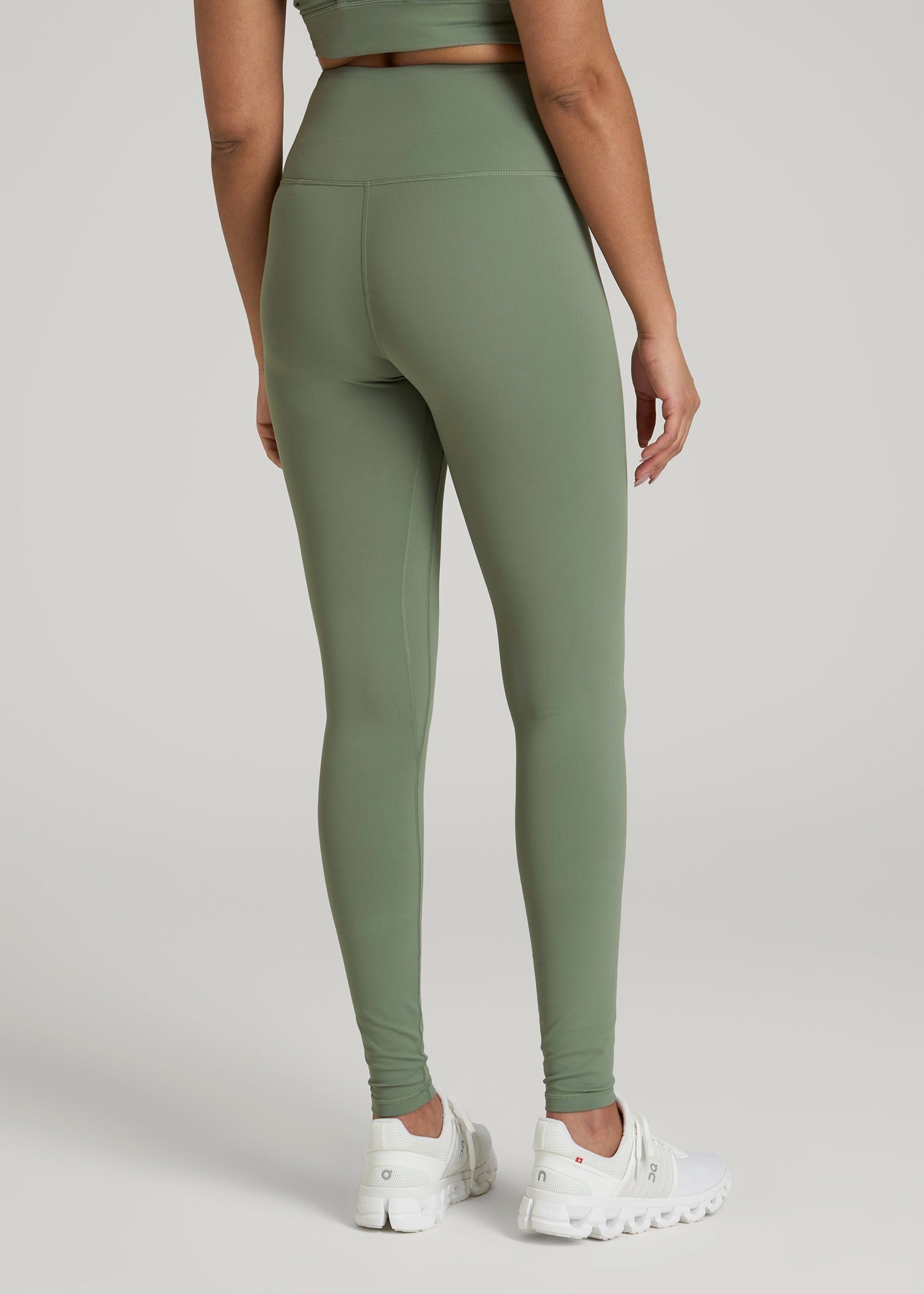 Balance High-Rise Leggings for Tall Women in Dark Seagrass