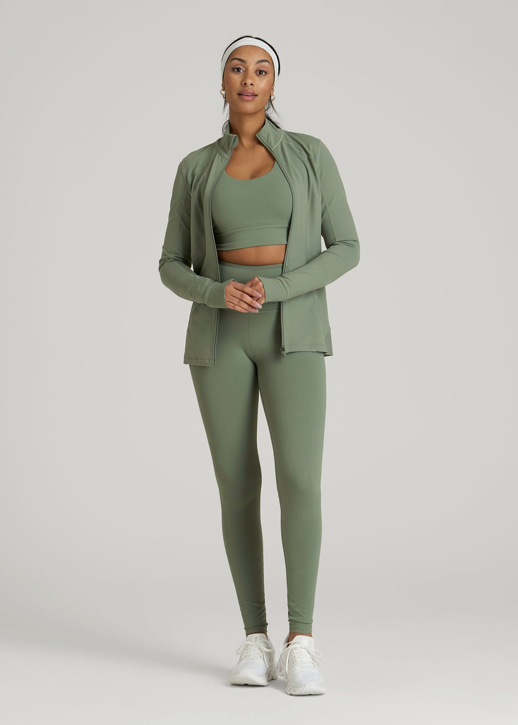 Balance High-Rise Leggings for Tall Women in Dark Seagrass