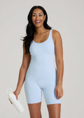 Balance Scoopneck Romper for Tall Women in Ice Blue