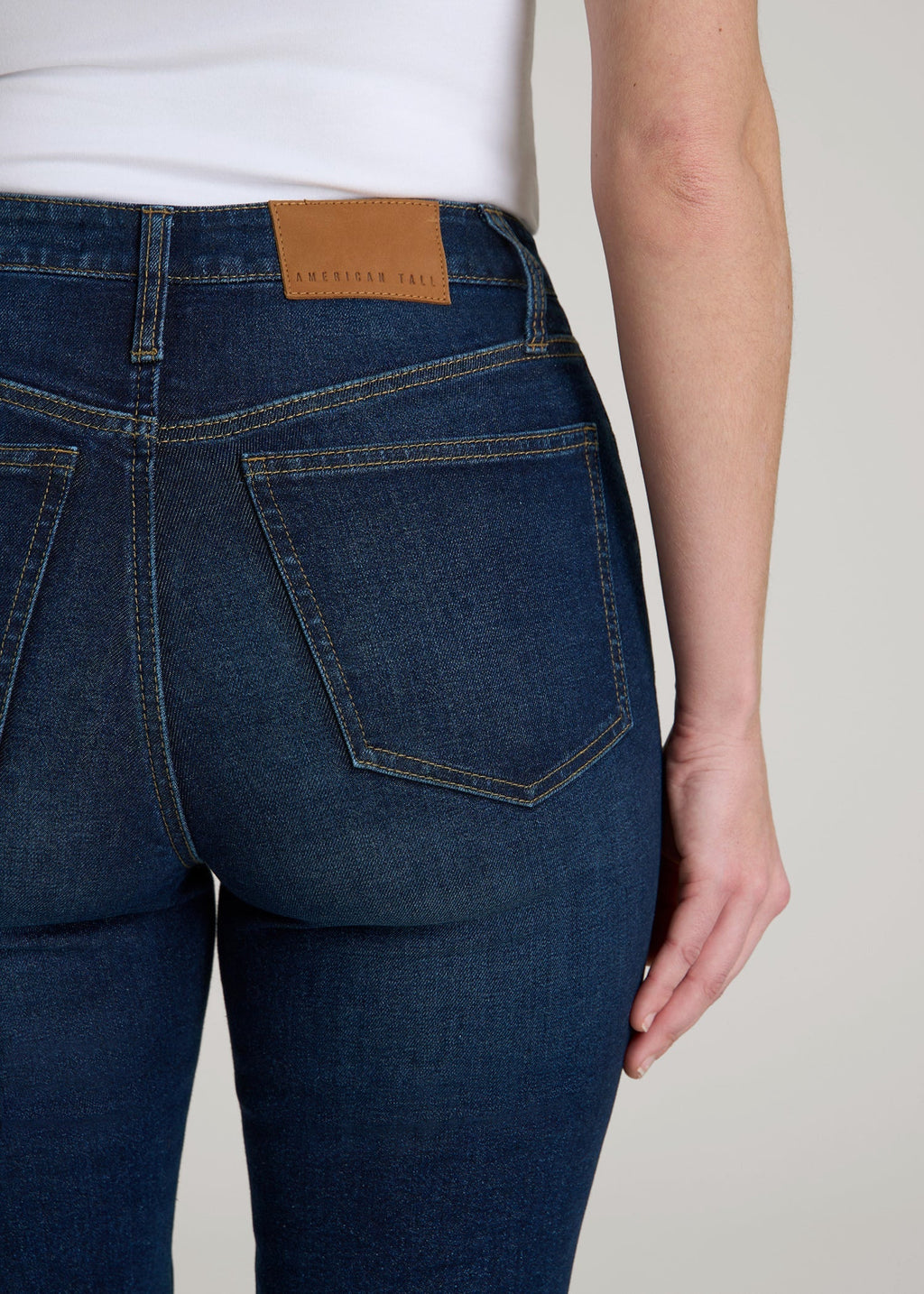 Chloe High Rise Flare Jeans for Tall Women in Indigo Dusk