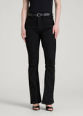 Chloe High Rise Flare Jeans for Tall Women in Optimum Black
