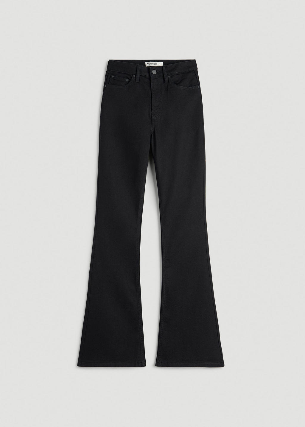 Chloe High Rise Flare Jeans for Tall Women in Optimum Black