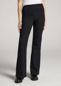 Chloe Pull-on Flare Jeans for Tall Women in Washed Black