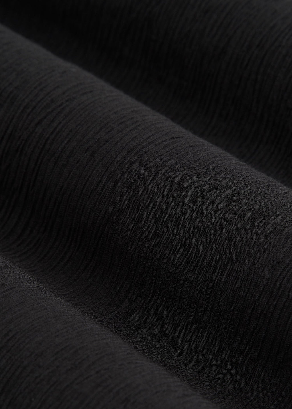 Crinkle Pull-on Wide-leg Pants for Tall Women in Black