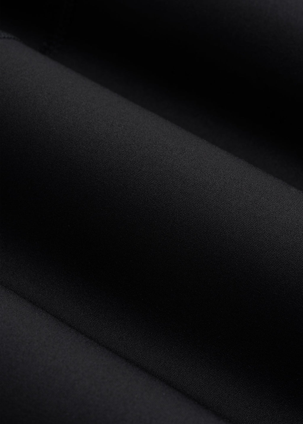 Cropped Swim Tank for Tall Women in Deep Black