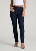 Maya Curve High-Rise Skinny Leg Jeans for Tall Women in Deep Indigo Wash