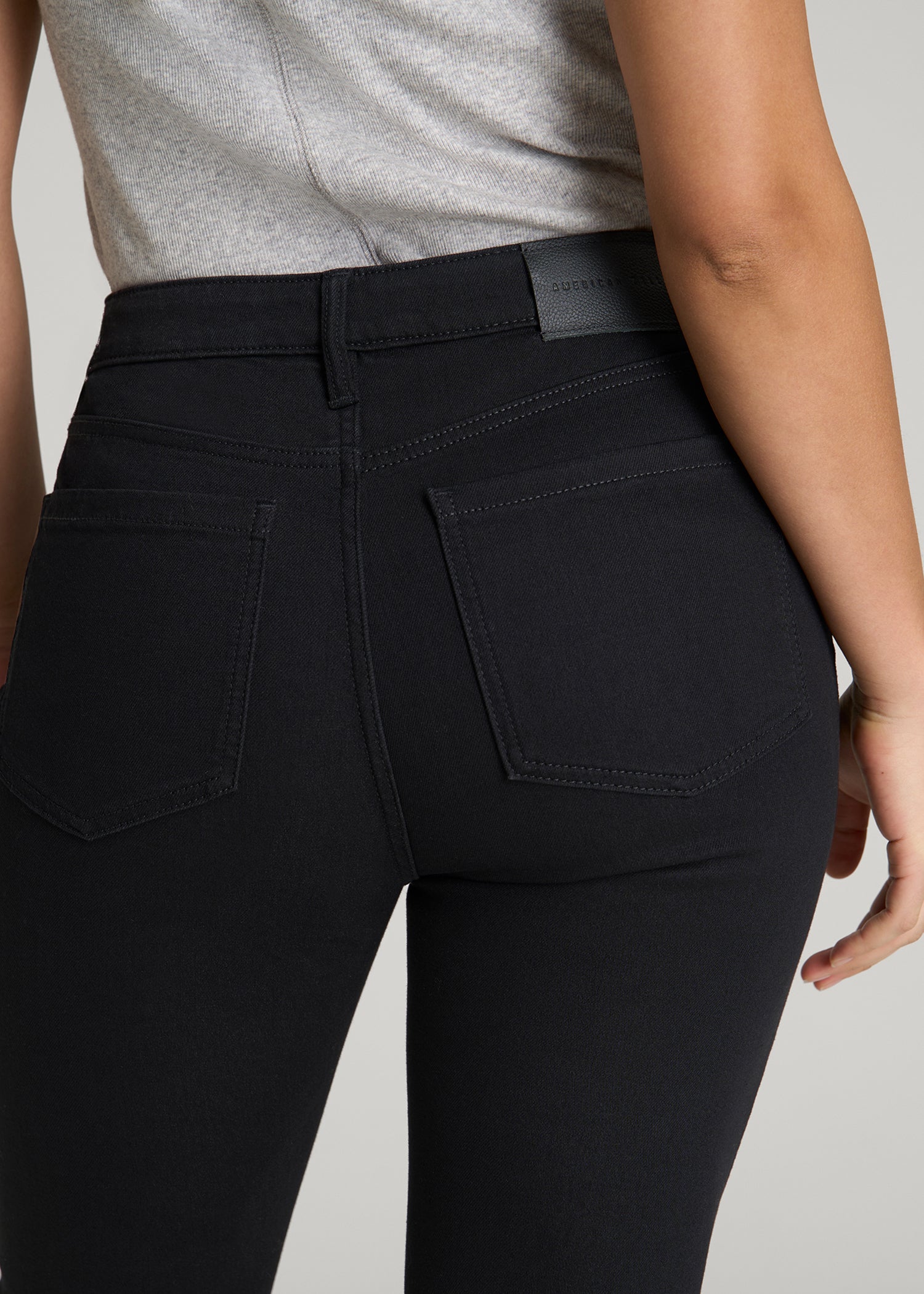 Maya Curve High-Rise Skinny Leg Jeans for Tall Women in Optimum Black