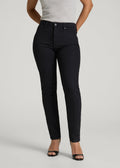 Maya Curve High-Rise Skinny Leg Jeans for Tall Women in Optimum Black