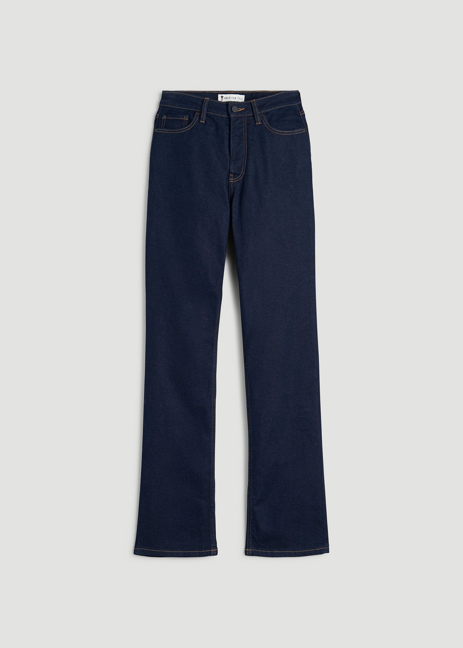 Avery Curve High-Rise Straight Leg Jeans for Tall Women in Deep Indigo Wash