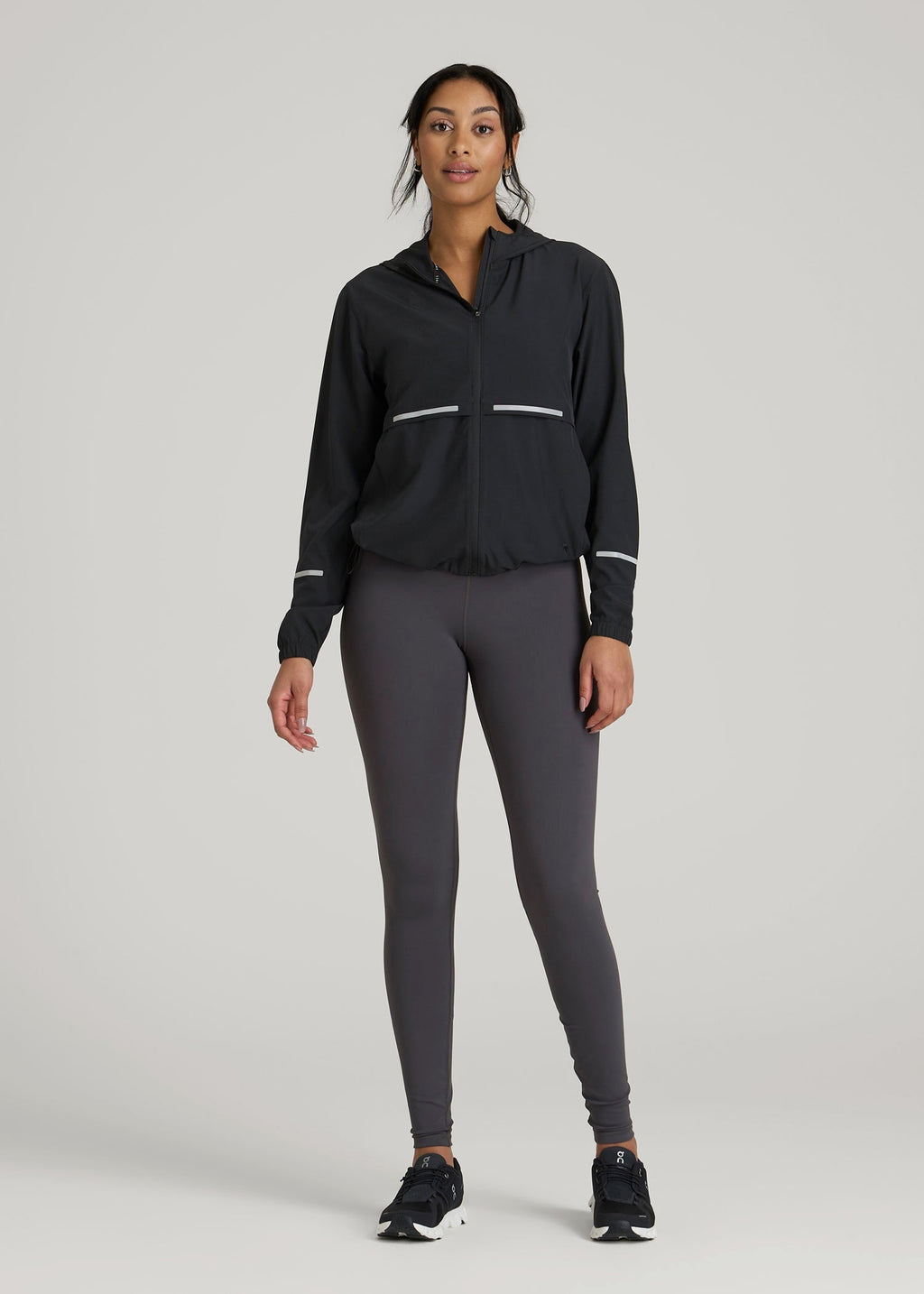 Featherweight Packable Jacket for Tall Women in Black