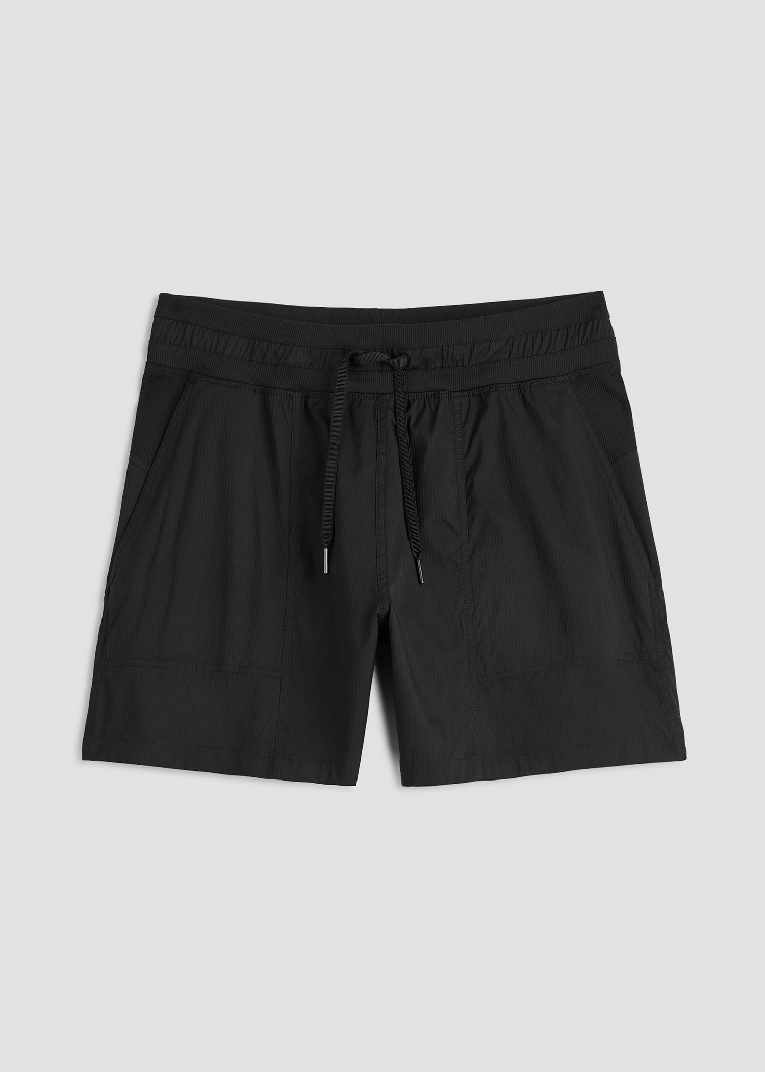 High-Rise After Practice Shorts for Tall Women in Black
