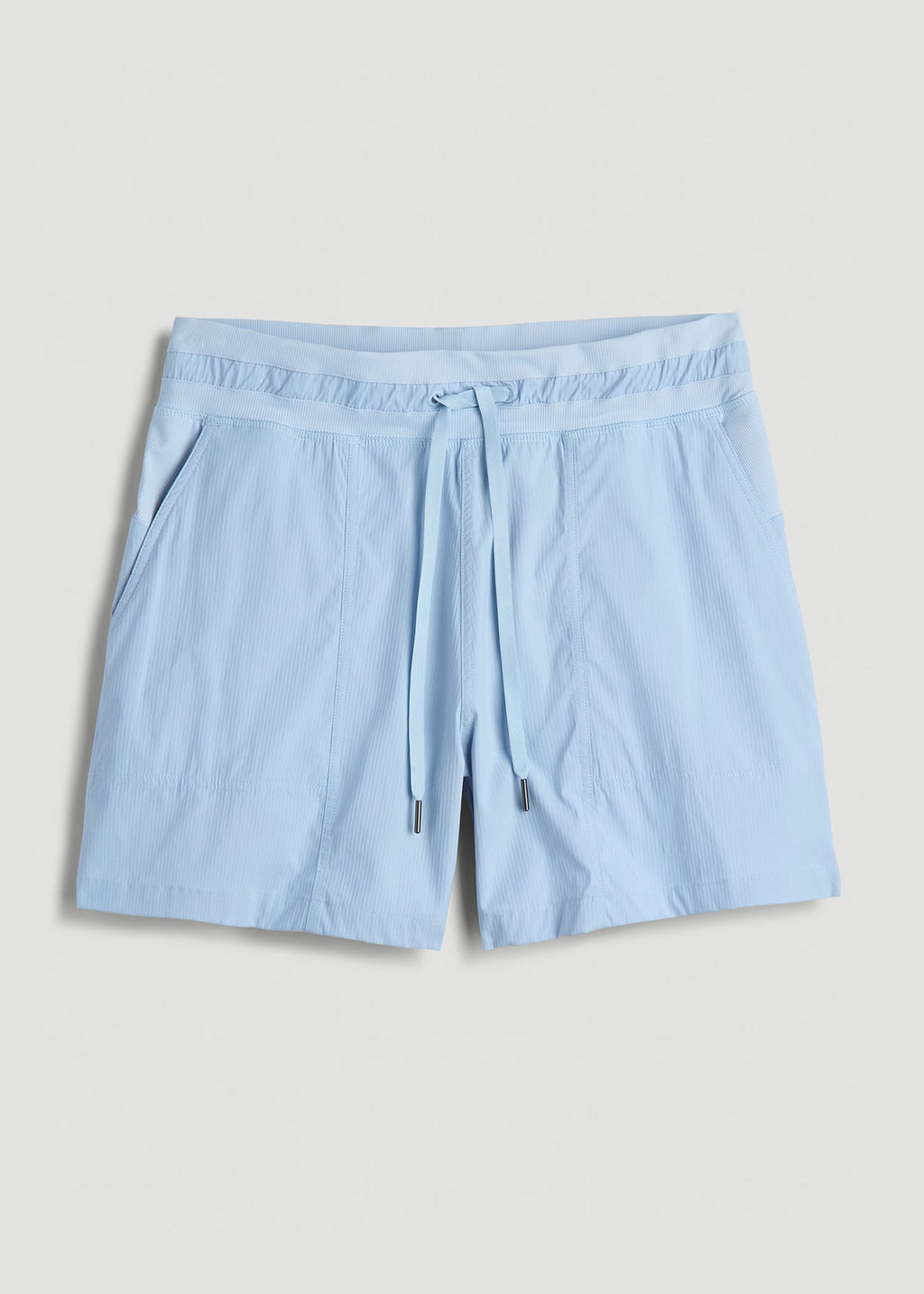 High-Rise After Practice Shorts for Tall Women in Ice Blue