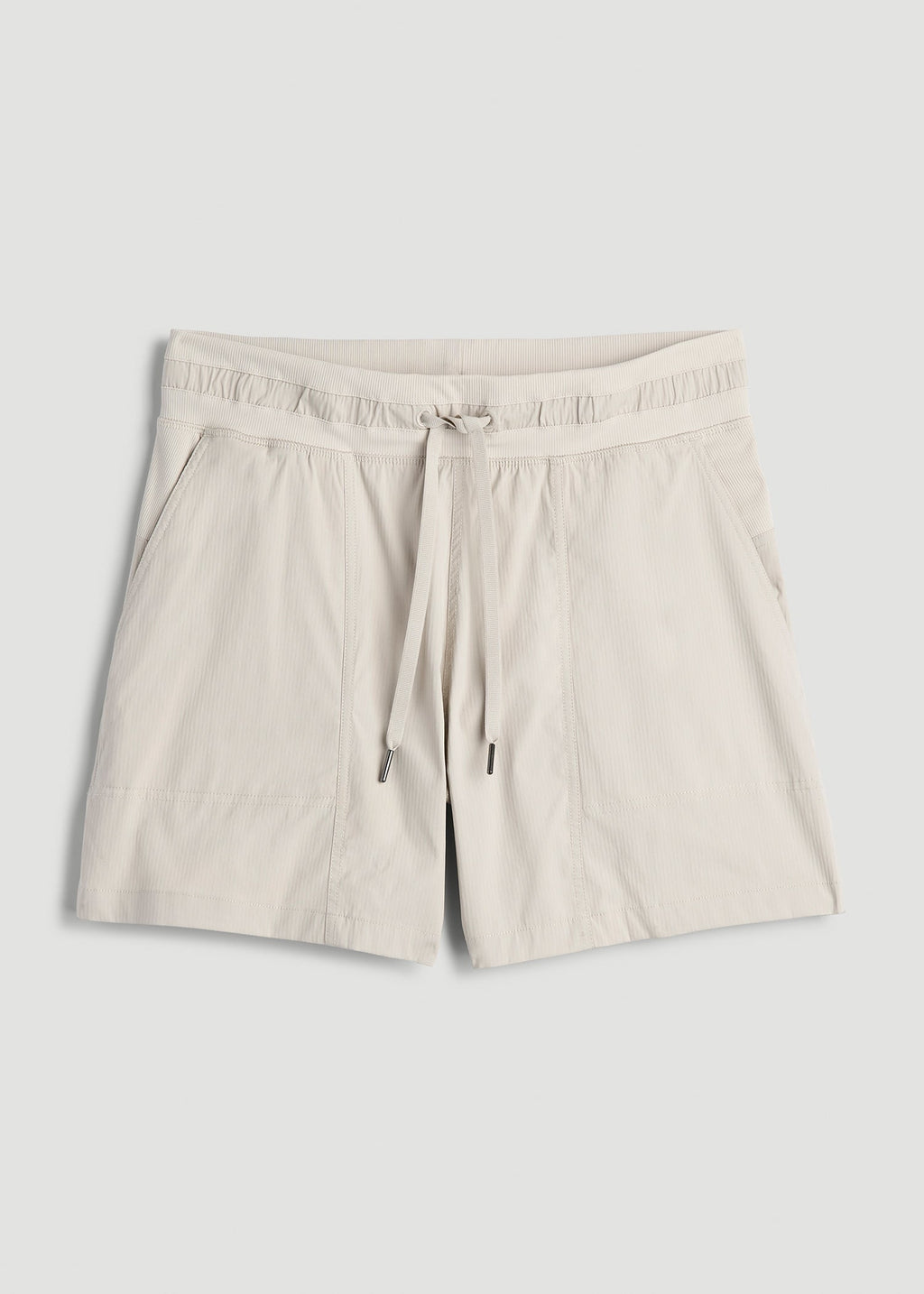 High-Rise After Practice Shorts for Tall Women in Stone