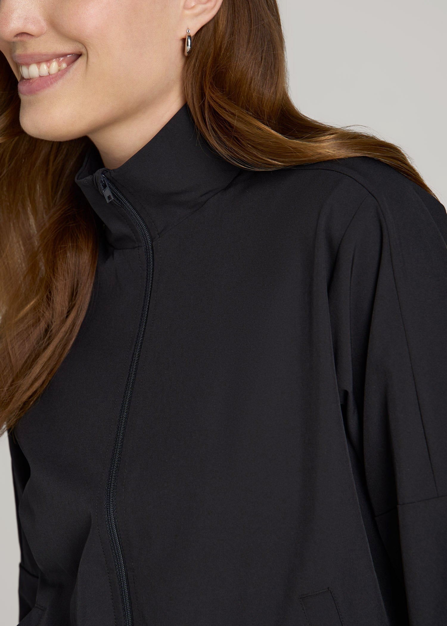 Layer Up Jacket for Tall Women in Black