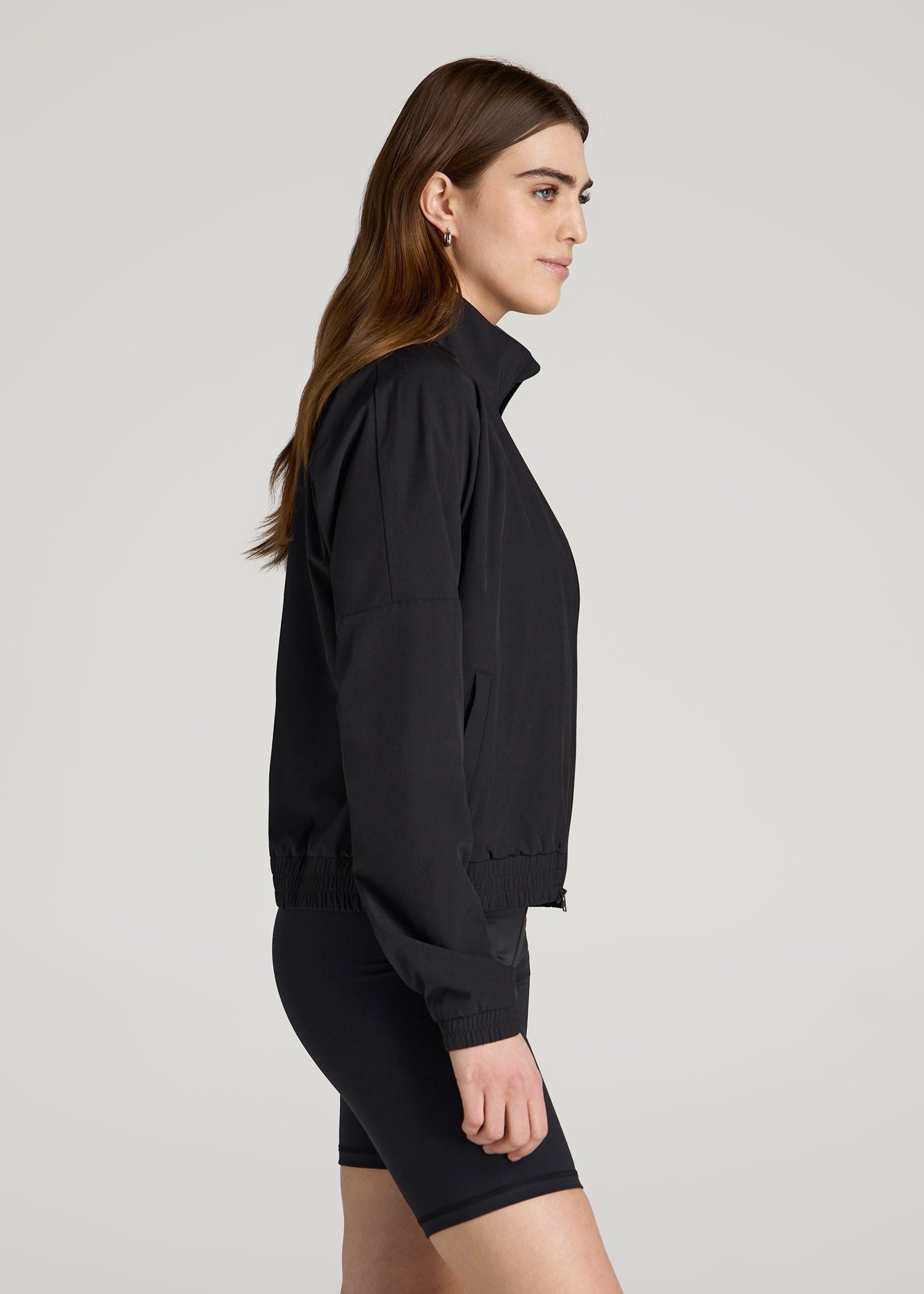 Layer Up Jacket for Tall Women in Black
