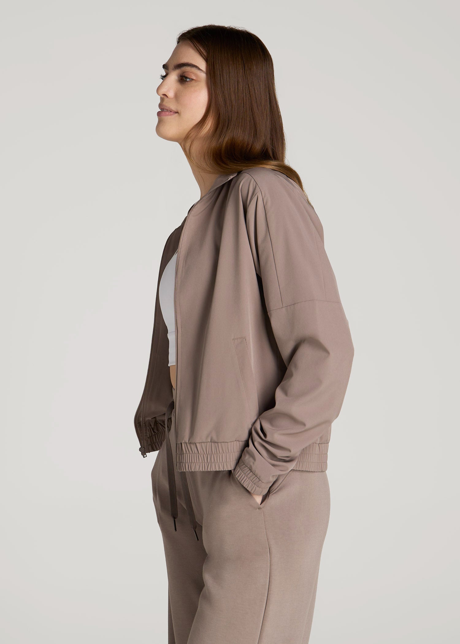 Layer Up Jacket for Tall Women in Portobello