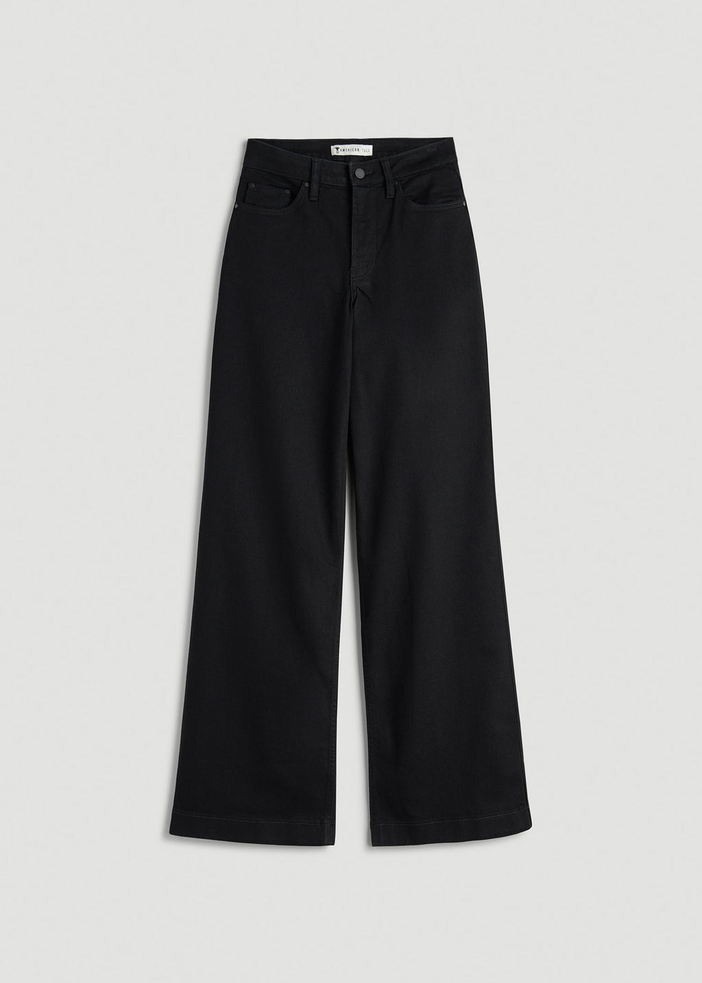 Luna High-Rise Wide-Leg Jeans for Tall Women in Optimum Black