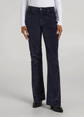 Mid-Rise Mini Bootcut Corduroy Pants for Tall Women in Patriot Blue