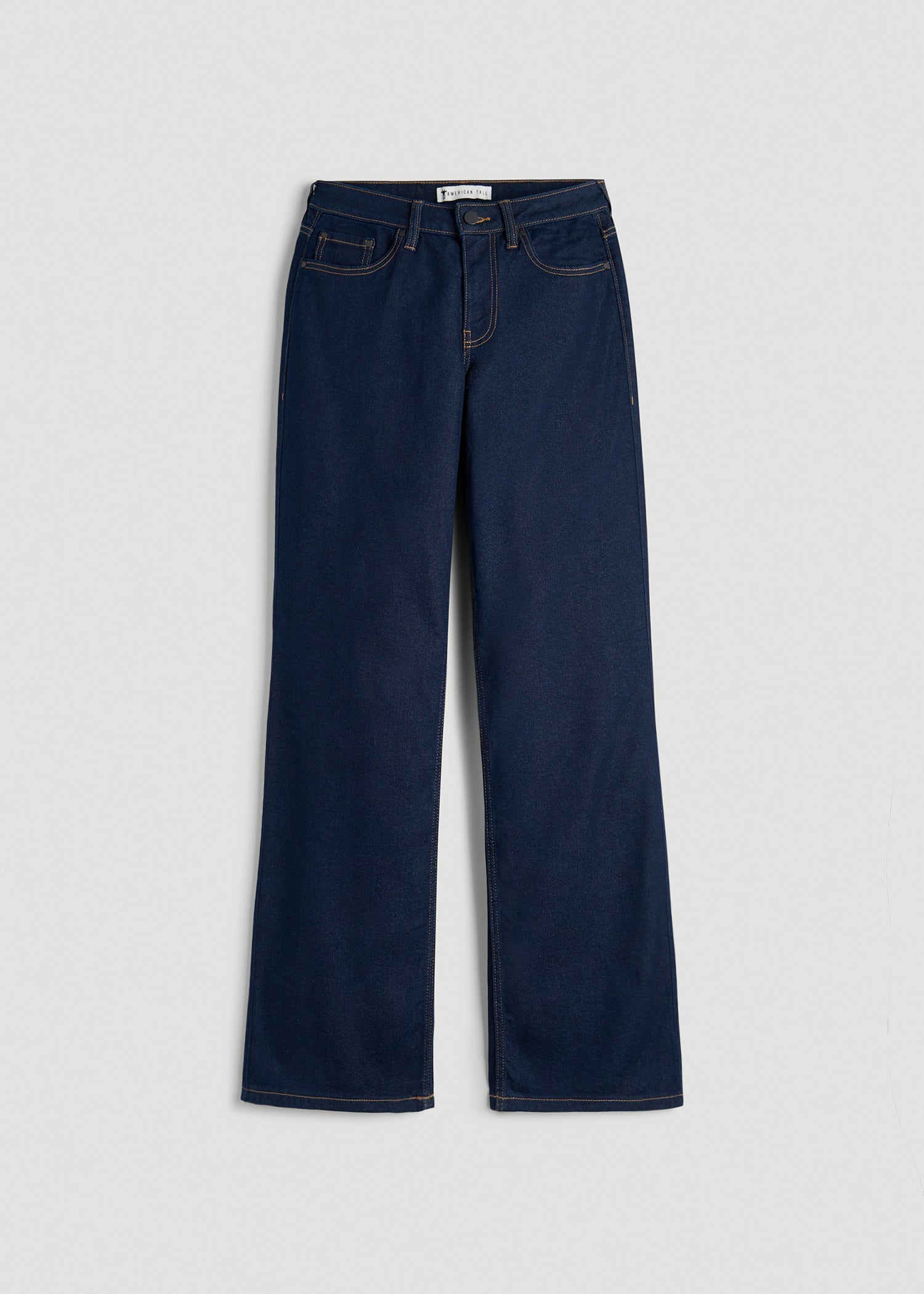Quinn Mid-Rise Relaxed Fit Jeans for Tall Women in Deep Indigo Wash