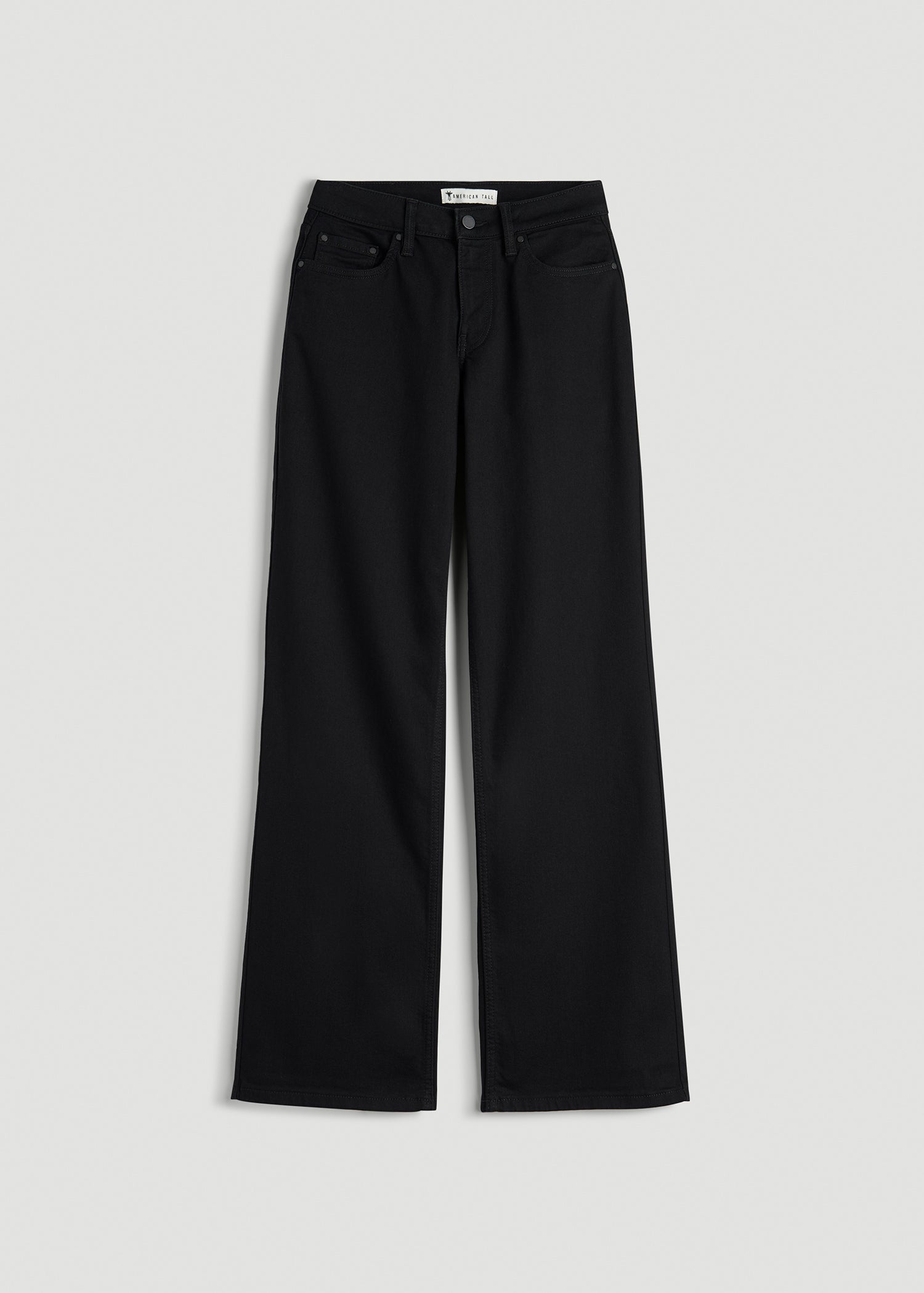 Quinn Mid-Rise Relaxed Fit Jeans for Tall Women in Optimum Black