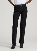 Sadie Mid-Rise Straight Fit Jeans for Tall Women in Optimum Black