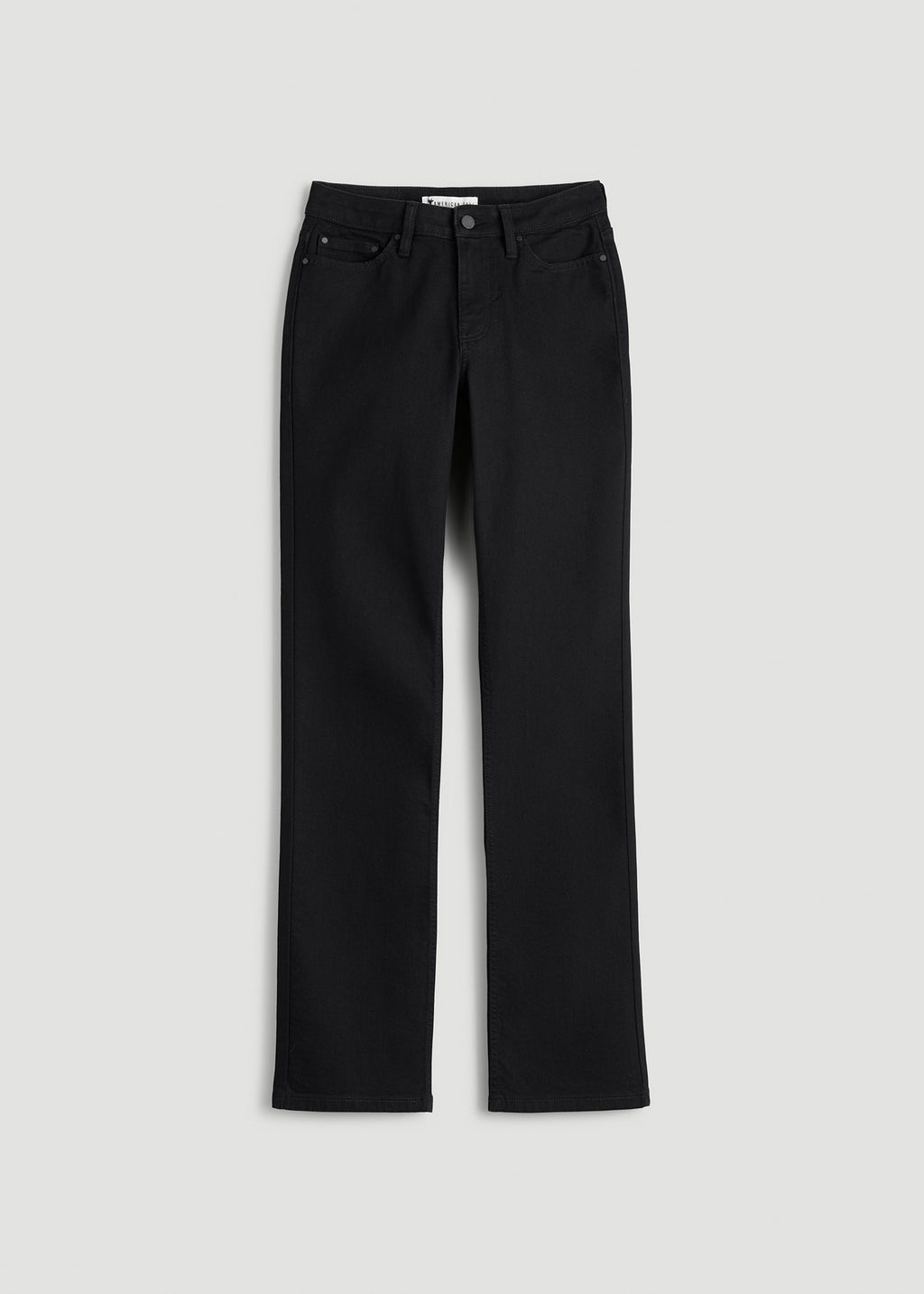 Sadie Mid-Rise Straight Fit Jeans for Tall Women in Optimum Black