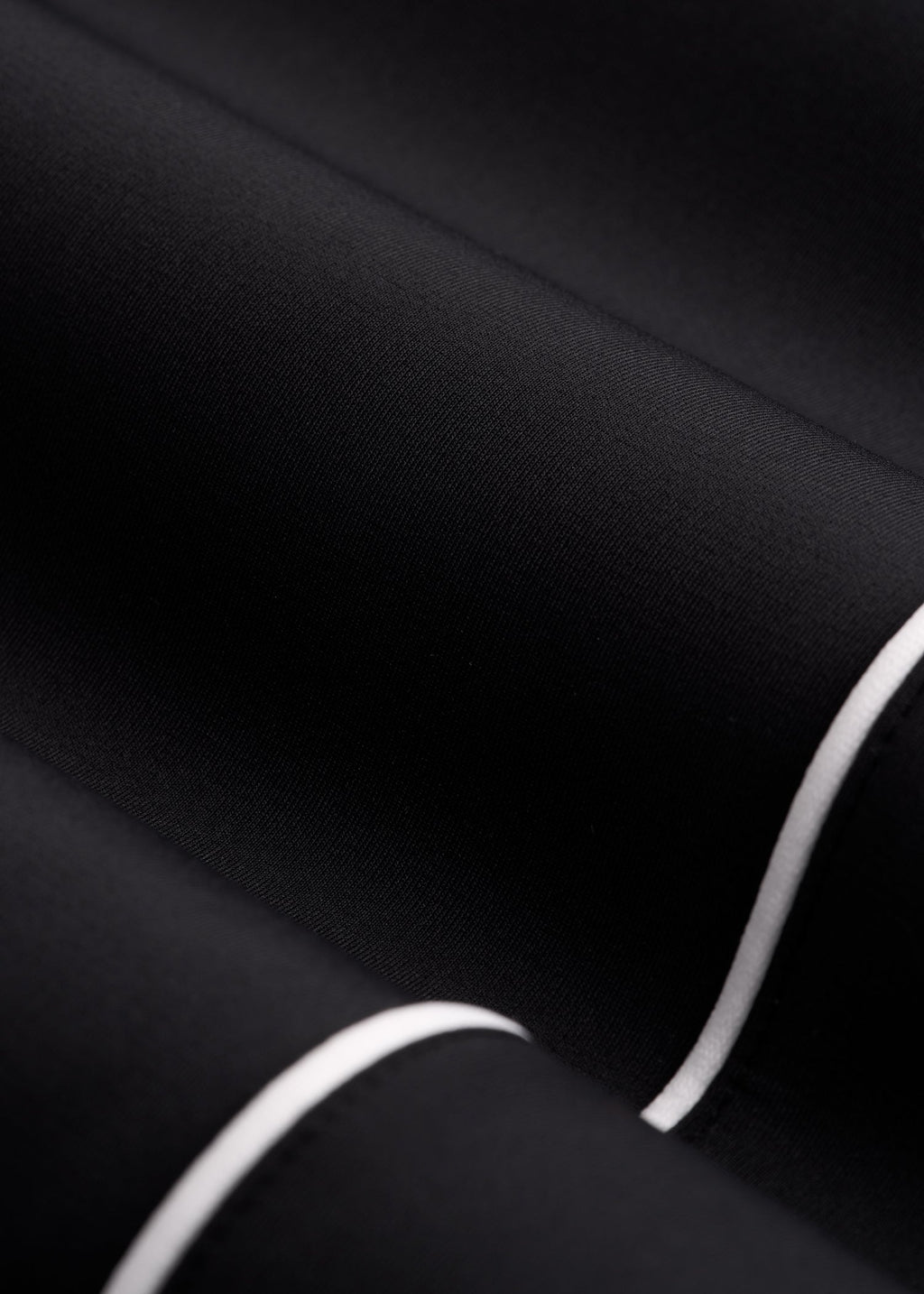 Track Pants with Piping for Tall Women in Black