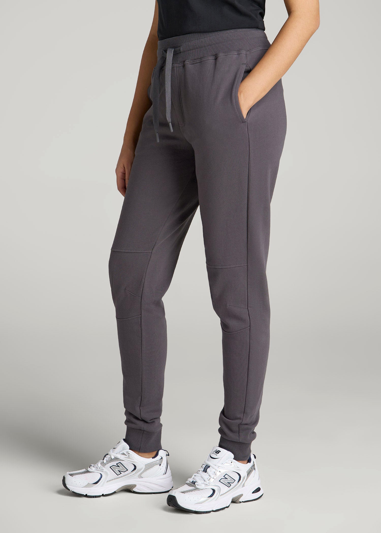 Wearever French Terry Joggers for Tall Women in Charcoal