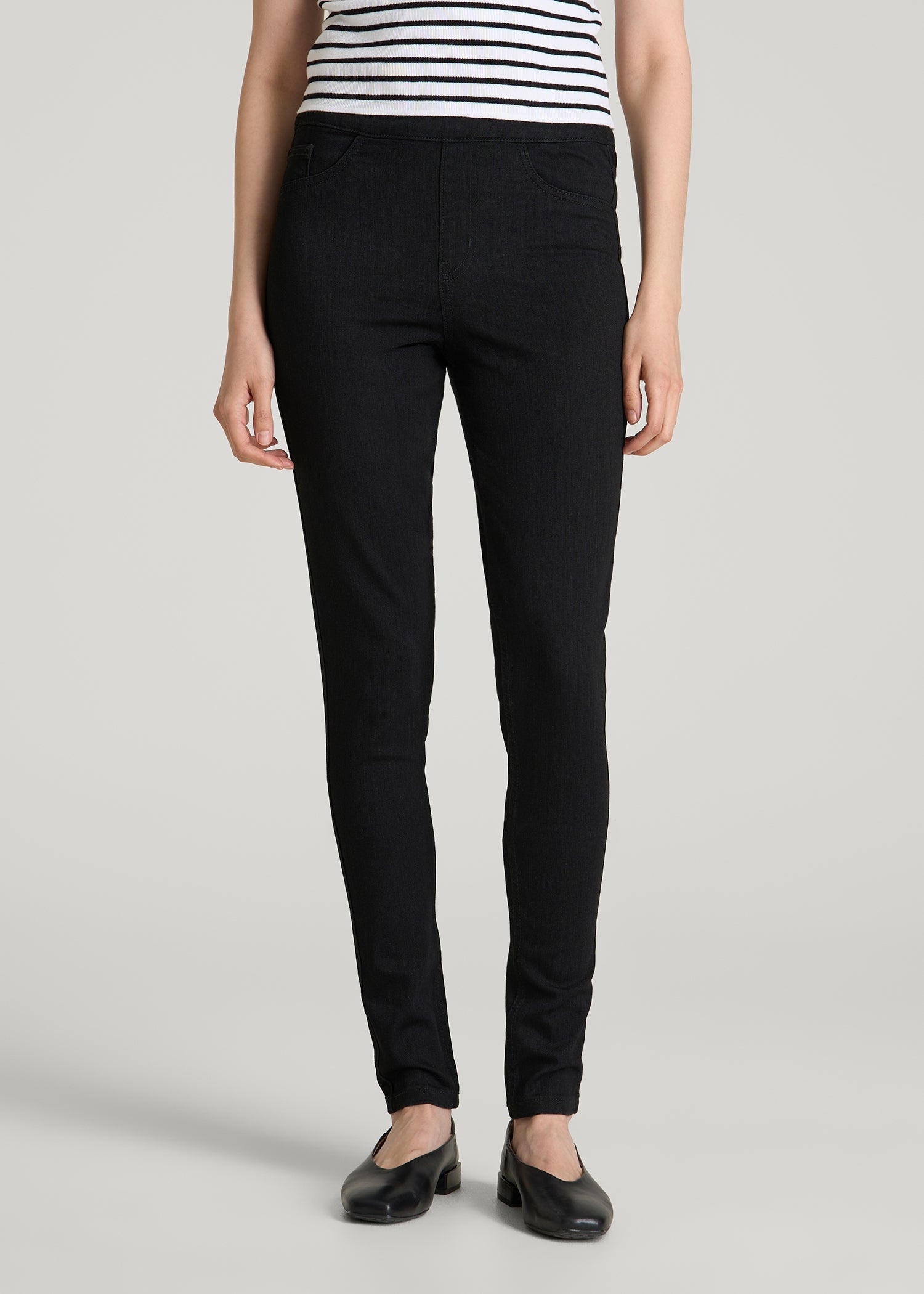 Jeggings for Tall Women in Optimum Black