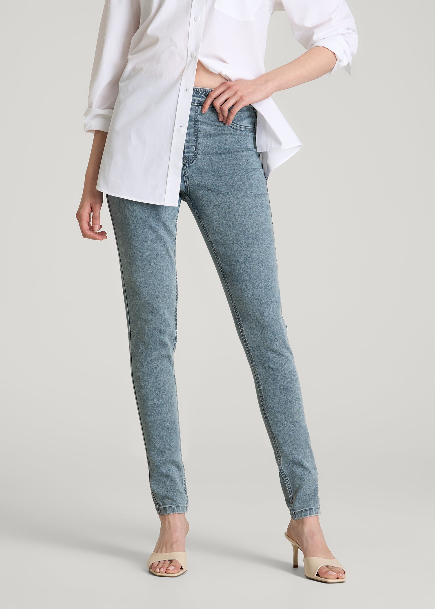 Jeggings for Tall Women in Perfect Blue