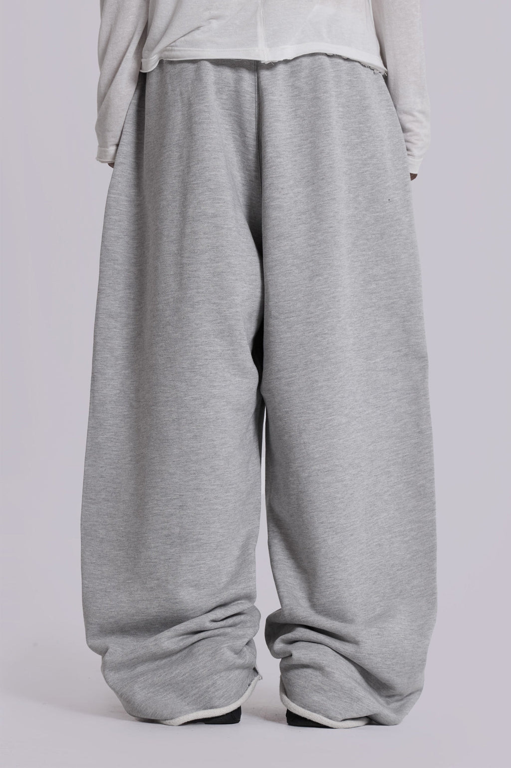 Grey Marl Baggy Monster Joggers