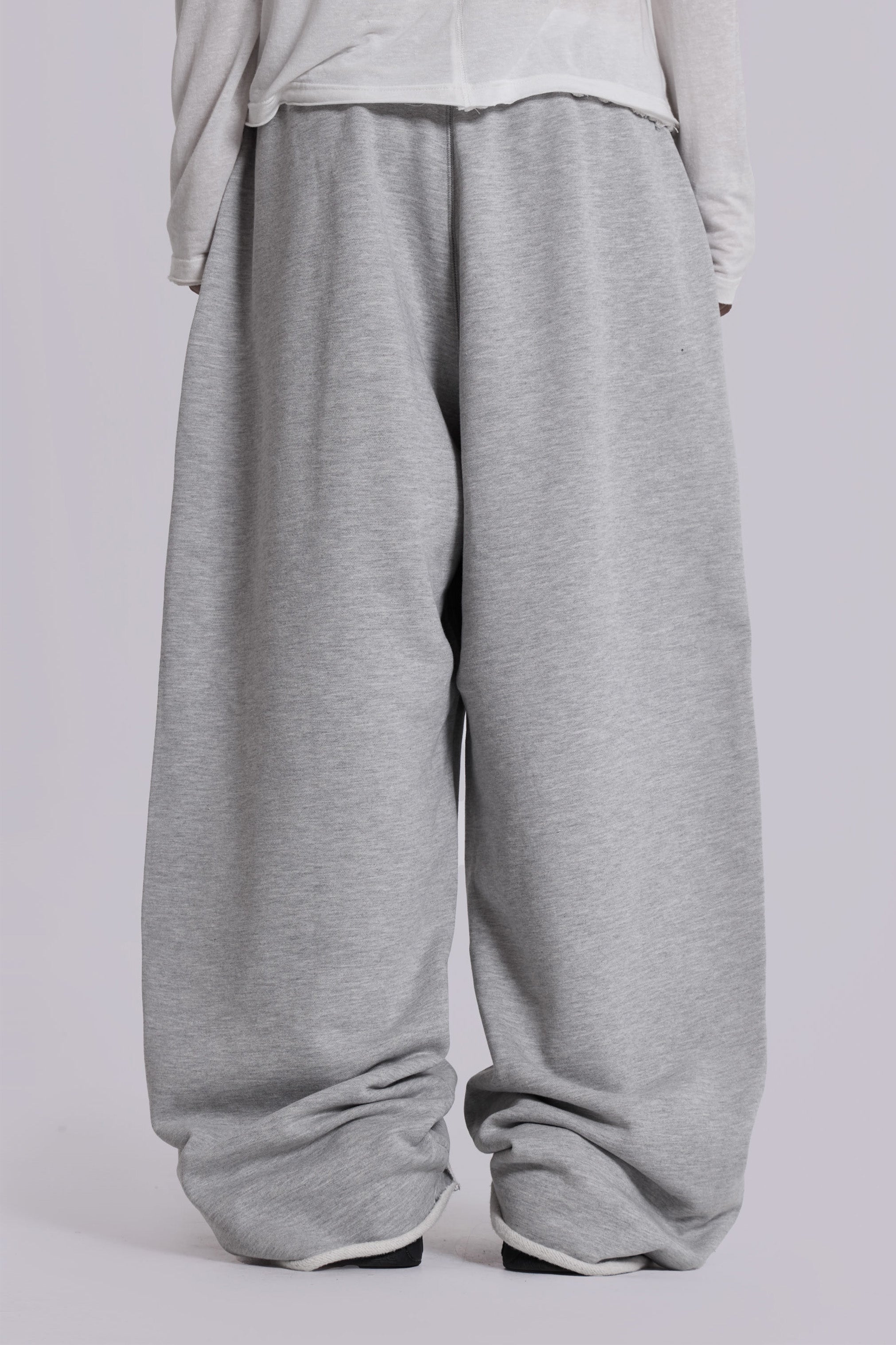 Grey Marl Baggy Monster Joggers