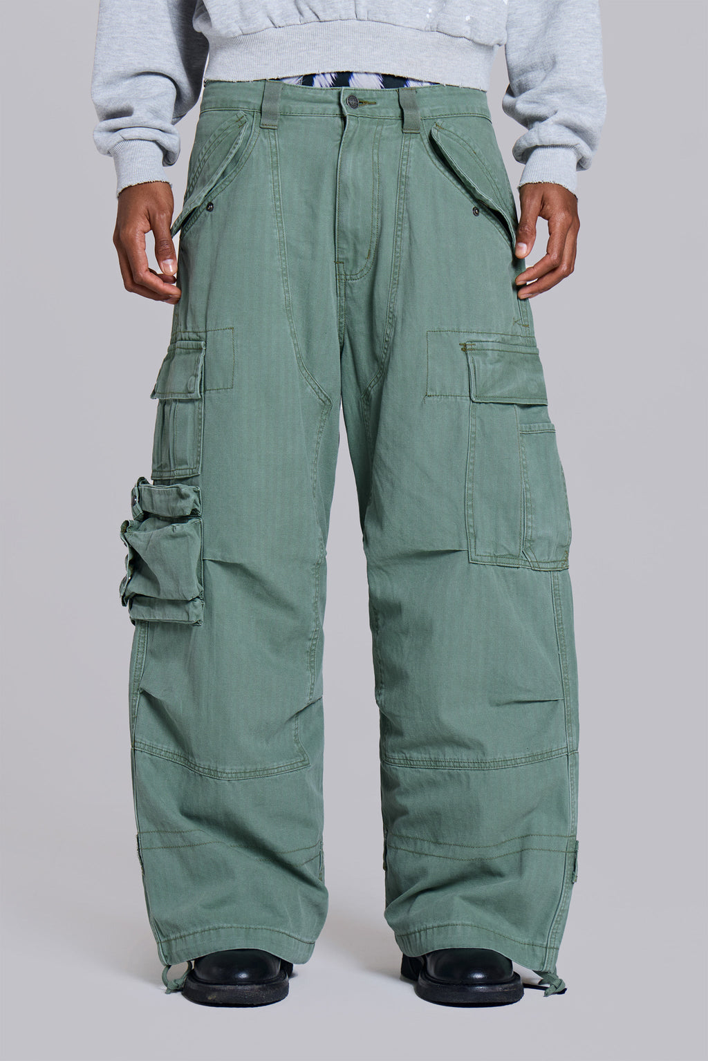 Utility Khaki Cargo Pants