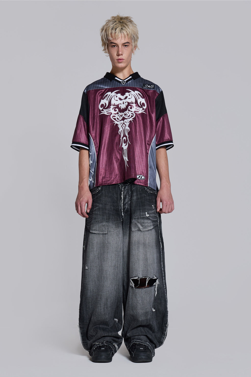 Black Eroded XL Colossus Jeans