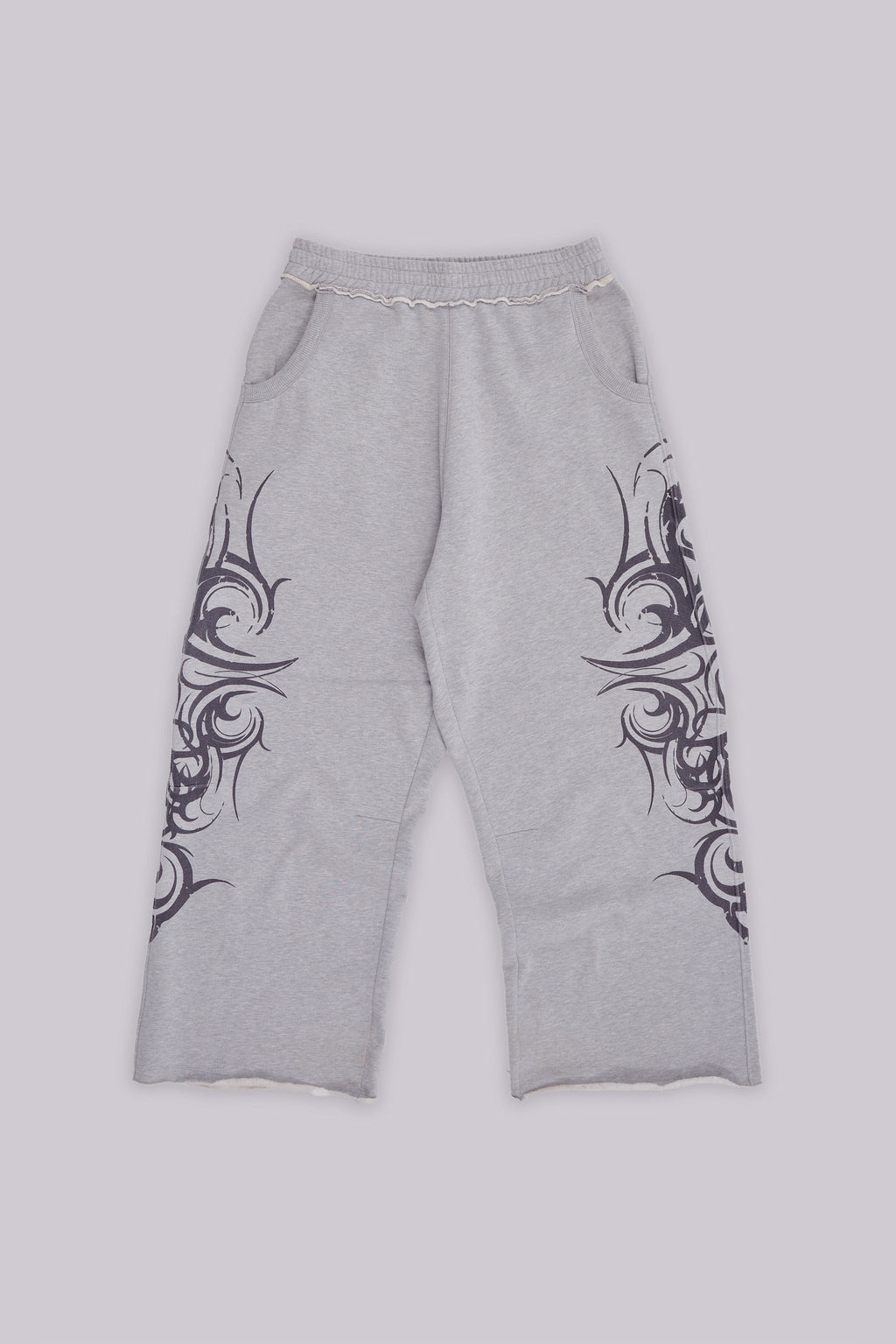 Grey Baggy Blade Joggers